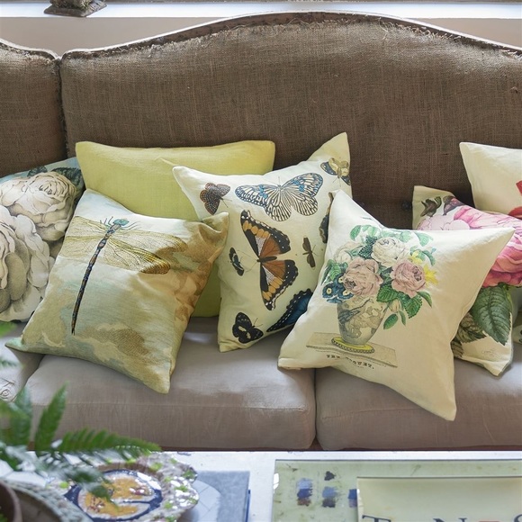 Designer’s Guild Mirrored Butterflies Pillow - Picture 3 of 3